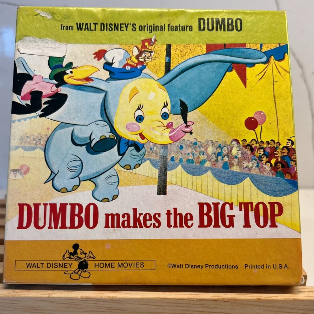 Dumbo Under the Top B & W 8 mm film i orignal box